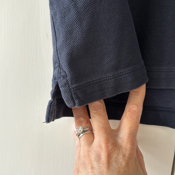 Burberry Men's Eddie Pique Polo Shirt Navy Size Large - Picture 9 of 16